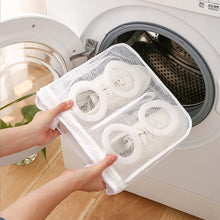 Load image into Gallery viewer, Portable Mesh Laundry Bag Lazy Shoes Bag Washing Machine Storage Bags Anti-deformation Protective Clothes Organizer Net Bag Shoes Airing Dry Tool
