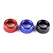 Load image into Gallery viewer, 2Pcs Car Rear Mirror Sound Audio Volume Knob Button Circle Cover Trim Interior Ring Decoration For Subaru Crosstrek 2024

