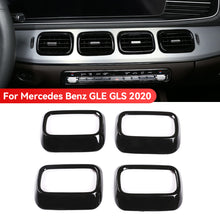 Load image into Gallery viewer, 4Pcs Car Side Air Conditioning Vent Cover Trim Console Dashboard Frame Stickers For Mercedes Benz GLE GLS 2020
