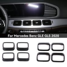 Load image into Gallery viewer, 4Pcs Car Side Air Conditioning Vent Cover Trim Console Dashboard Frame Stickers For Mercedes Benz GLE GLS 2020
