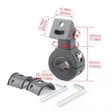 Load image into Gallery viewer, Universal Motorcycle LED Light Brackets Bumper Modified Clamp Led Light Bracket Mount Kit For Work Light Parts Internal Diameter 18-32mm
