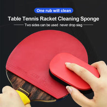 Load image into Gallery viewer, 1PC EVA Table Tennis Racket Rubber Cleaning Sponge Red And Black Double-Sided Sponge Table Tennis Cleaning Supplies
