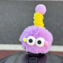Load image into Gallery viewer, Motorcycle Helmet Decoration Mini Little Coal Ball Doll Sticker Helmet Decor for Motorbike Bicycle Headwear Accessories
