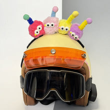 Load image into Gallery viewer, Motorcycle Helmet Decoration Mini Little Coal Ball Doll Sticker Helmet Decor for Motorbike Bicycle Headwear Accessories
