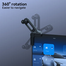 Load image into Gallery viewer, Adjustable Car Central Control Fixed Phone Brackets Navigation Screen Holder Mount with 17mm Ball Base Automobile Fixed Base
