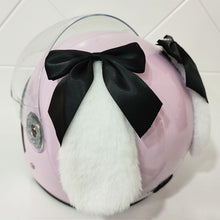 Load image into Gallery viewer, 2Pcs Lovely Motorcycle Helmet Long Cat Ears with Bows Motocross Electric Car Helmet Accessories Driving Styling Helmet Decroation
