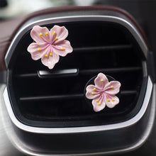 Load image into Gallery viewer, Car Interior Peach Flower Daisy Flower Perfume Clip Car Aromatherapy Air Conditioner Fresh Car Decoration Auto Aromatizante Para

