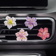 Load image into Gallery viewer, Car Interior Peach Flower Daisy Flower Perfume Clip Car Aromatherapy Air Conditioner Fresh Car Decoration Auto Aromatizante Para
