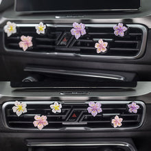 Load image into Gallery viewer, Car Interior Peach Flower Daisy Flower Perfume Clip Car Aromatherapy Air Conditioner Fresh Car Decoration Auto Aromatizante Para
