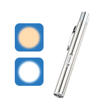 Load image into Gallery viewer, Portable Medical Handy LED Pen Light Flashlight Mini USB Rechargeable Dentist Nurse Torch with Stainless Steel Clip
