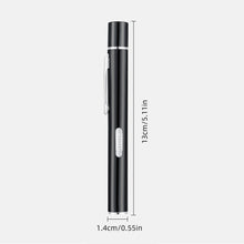 Load image into Gallery viewer, Mini Portable LED Pen Light USB Rechargeable Nursing Flashlight LED Torch Lamp With Stainless Steel Clip Pocket Led Flashlight
