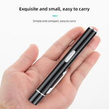 Load image into Gallery viewer, Mini Portable LED Pen Light USB Rechargeable Nursing Flashlight LED Torch Lamp With Stainless Steel Clip Pocket Led Flashlight
