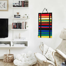 Load image into Gallery viewer, Wall Mounted Taekwondo Belt Display Rack 12 Belts Karate Belt Display Rack Hang Karate Belt Display Martial Arts Belts Organizer
