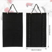 Load image into Gallery viewer, Wall Mounted Taekwondo Belt Display Rack 12 Belts Karate Belt Display Rack Hang Karate Belt Display Martial Arts Belts Organizer
