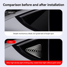 Load image into Gallery viewer, Car Triangle Window Modified Triangle Window Decorative Light Atmoshpere Light For Tesla Model Y 2019-2024
