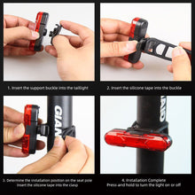 Load image into Gallery viewer, Night Bicycle Tail Light Outdoor Highlight USB Charging Mountain Led Warning Cycling Lights Tail Lamp Bicycle Accessories
