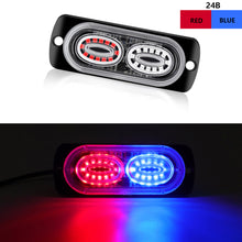 Load image into Gallery viewer, 12v 24v Car Led Strobe Light Flashing Grille Lights Emergency Light 24led Warn Light Lights For Car Truck Strobe Led Light
