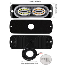Load image into Gallery viewer, 12v 24v Car Led Strobe Light Flashing Grille Lights Emergency Light 24led Warn Light Lights For Car Truck Strobe Led Light
