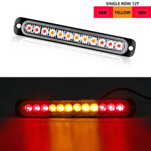 Load image into Gallery viewer, 12LED Car Strobe Warning Light Cheap Strobe Grille Flashing Lightbar Truck Car Beacon Lamp Amber Traffic Clearance Light
