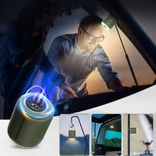 Load image into Gallery viewer, Electric Air Pump Ultralight Portable Wireless Air Compressor Inflator/Deflator Pumps with Camping Lantern for Air Cushion Beds
