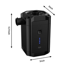 Load image into Gallery viewer, Portable Electric Air Pump Inflator Pump Rechargeable Air Compressor Battery PVC Boat Mattress Inflatable Pool Raft Tyre Balls
