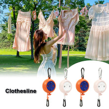 Load image into Gallery viewer, 10m Portable Clothesline Retractable Washing Line Travel Clothesline Laundry Rope Adjustable Drying Line for Indoor Outdoor

