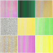 Load image into Gallery viewer, Fashion Nail Enhancement Sticker Line Cute Creative Colorful Back Glue Nail Sticker Pink Nail Enhancement Sticker
