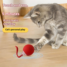 Load image into Gallery viewer, Cat Interactive Ball Toys Automatic Rolling Ball Faux Tail Rechargeable Smart Pet Electric Toy Dog Cat Training Imitate Mouse

