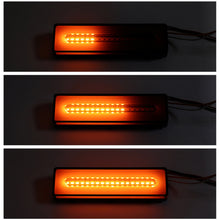 Load image into Gallery viewer, 62LED Trailer Truck Rear Brake Light Double Color Flow Turn Signal Light Car Brake Light Bar Brake Light Side Marker Lamp Light
