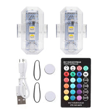Load image into Gallery viewer, Motorcycle LED Warning Mini Signal Light Wireless Flash Turn Signal Indicator for Scooter Car DJI Avata/Mavic 3 Pro Drone Strobe Light
