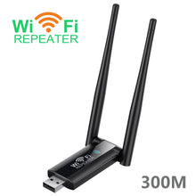 Load image into Gallery viewer, 2.4G 300Mbps USB Wireless WiFi Repeater Extender WiFi Signal Amplifier Booster Long Range Wi-Fi Router Home Network Extension
