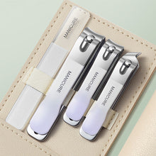 Load image into Gallery viewer, Gradient Color Nail Clippers Set Portable Stainless Steel Nail Clippers Durable Antioxidant Rust Resistant Household Manicure Tools
