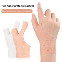 Load image into Gallery viewer, SEBS Two Finger Protective Gloves Soft Pressurized Elastic Fitting Wrist Brace Comfortable Breathable Support Protection Thumb Sleeve
