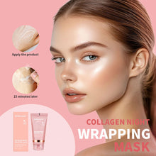 Load image into Gallery viewer, Collagen Night Cream Peel-off Facial Mask Deeply Moisturize Nourish Tighten Rejuvenate Skin Smear Collagen Facial Mask Night Skin Care
