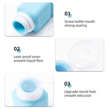 Load image into Gallery viewer, 60/90ML Durable Portable Sub-bottle Cosmetics Lotion Face Cream Leakproof Storage Bottle Washable Reusable Silicone Travel Bottle
