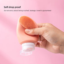 Load image into Gallery viewer, 60/90ML Facial Brush Sub-bottle Durable Portable Silicone Travel Bottle Bath And Skincare Products Leakproof Hygienic Storage Bottle
