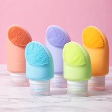 Load image into Gallery viewer, 60/90ML Facial Brush Sub-bottle Durable Portable Silicone Travel Bottle Bath And Skincare Products Leakproof Hygienic Storage Bottle

