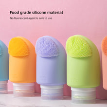 Load image into Gallery viewer, 60/90ML Facial Brush Sub-bottle Durable Portable Silicone Travel Bottle Bath And Skincare Products Leakproof Hygienic Storage Bottle
