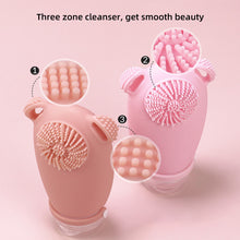 Load image into Gallery viewer, 100ML Facial Brush Sub-bottle Two-in-one Portable Silicone Travel Bottle Cosmetics Shampoo Lotion Leakproof Storage Bottle
