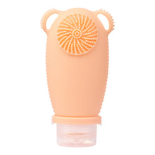 Load image into Gallery viewer, 100ML Facial Brush Sub-bottle Two-in-one Portable Silicone Travel Bottle Cosmetics Shampoo Lotion Leakproof Storage Bottle
