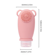 Load image into Gallery viewer, 100ML Facial Brush Sub-bottle Two-in-one Portable Silicone Travel Bottle Cosmetics Shampoo Lotion Leakproof Storage Bottle
