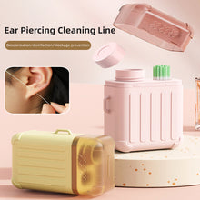 Load image into Gallery viewer, Gentle Non-irritating Skin-friendly Ear Piercing Care Solution Removing Odors Earwax Anti-Blocking Disposable Ear Piercing Cleaning Lines
