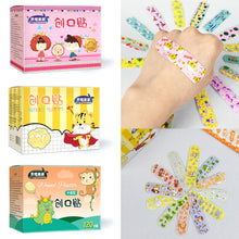 Load image into Gallery viewer, 120pcs/box Colorful Cartoon Cute Band Aids Waterproof Breathable Strong Adhesion Wound Hemostasis Anti-Bacterial Woundplast
