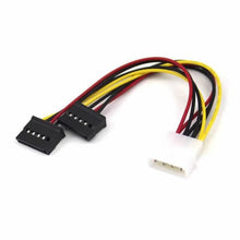 Load image into Gallery viewer, IDE Molex 4 pin to 1/2/3 x SATA Power Cable Serial ATA Y Splitter Hard Driver Dual Extension Cord Adapter Connector
