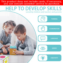Load image into Gallery viewer, Learning Cubes Pocket Classroom Dices DIY Education Playing Game Dices Teaching Stacking Blocks with 6Pcs Clear Pocket
