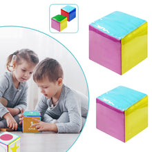 Load image into Gallery viewer, Learning Cubes Pocket Classroom Dices DIY Education Playing Game Dices Teaching Stacking Blocks with 6Pcs Clear Pocket
