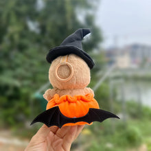 Load image into Gallery viewer, Halloween Pumpkin Clothes For 17cm Labubu Doll Clothes Fashion Doll Bat Wing Pumpkin Clothes with Hat Dolls Accessories
