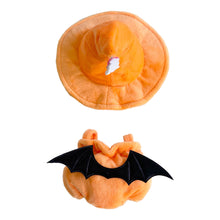 Load image into Gallery viewer, Halloween Pumpkin Clothes For 17cm Labubu Doll Clothes Fashion Doll Bat Wing Pumpkin Clothes with Hat Dolls Accessories
