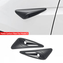 Load image into Gallery viewer, 2Pcs Car Side Camera Protection Covers Kit Decoration Sticker Car Modification Accessories for Tesla Model 3 Highland Moel Y

