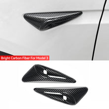 Load image into Gallery viewer, 2Pcs Car Side Camera Protection Covers Kit Decoration Sticker Car Modification Accessories for Tesla Model 3 Highland Moel Y
